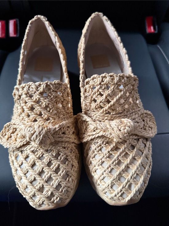Dolce Vita Shoes - Dolce Vita Braided Raffia Loafers in Natural Tan